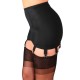 porte-jarretelles grande taille - gaine porte-jarretelles 8 attaches nylon dreams noir