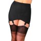 porte-jarretelles grande taille - gaine porte-jarretelles 6 attaches nylon dreams noir