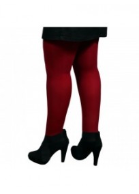 Collant grande taille - collant opaque 80 deniers bordeaux h&nathalie