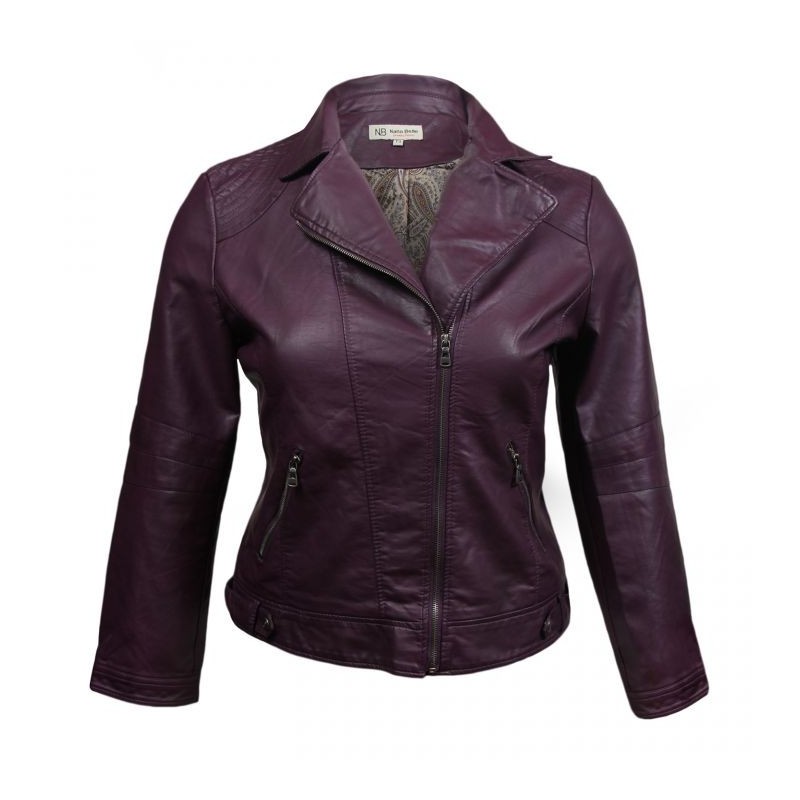 manteau violet femme grande taille