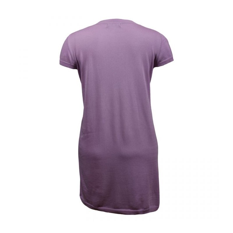 tunique grande taille - robe tunique longue lilas ladybelle (dos)