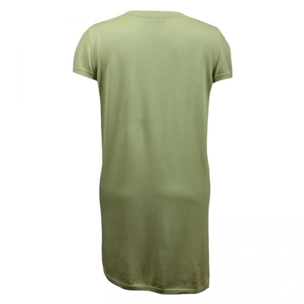 tunique grande taille - robe tunique longue anis ladybelle (dos)