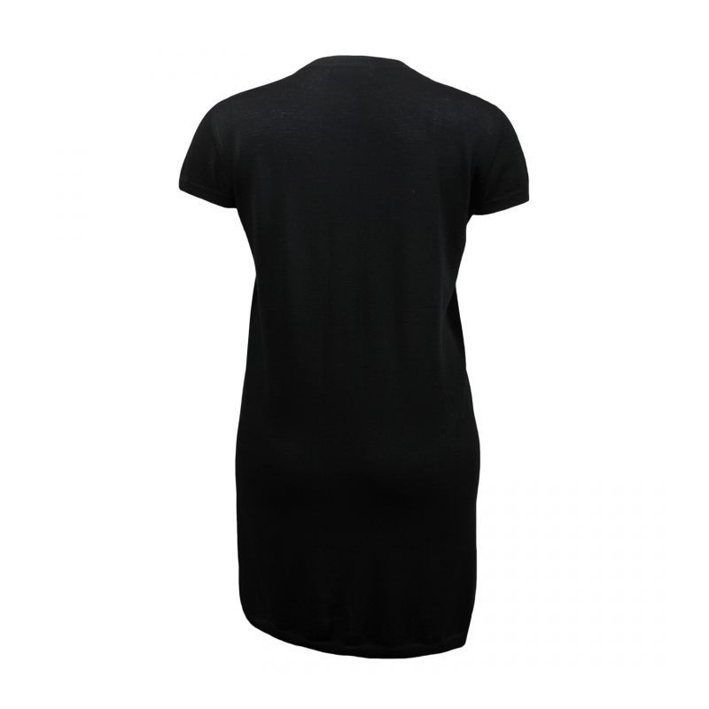 tunique grande taille - robe tunique longue noire ladybelle (dos)